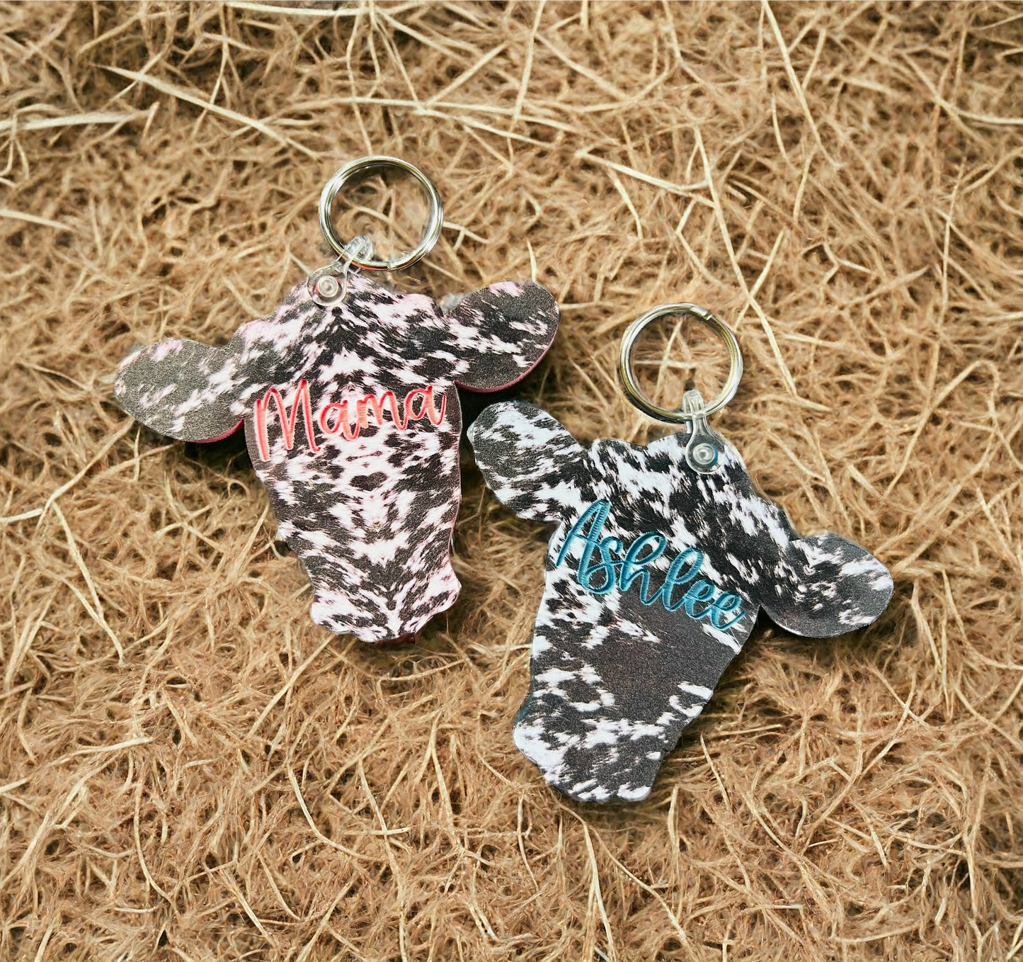 Cow Head Keychain