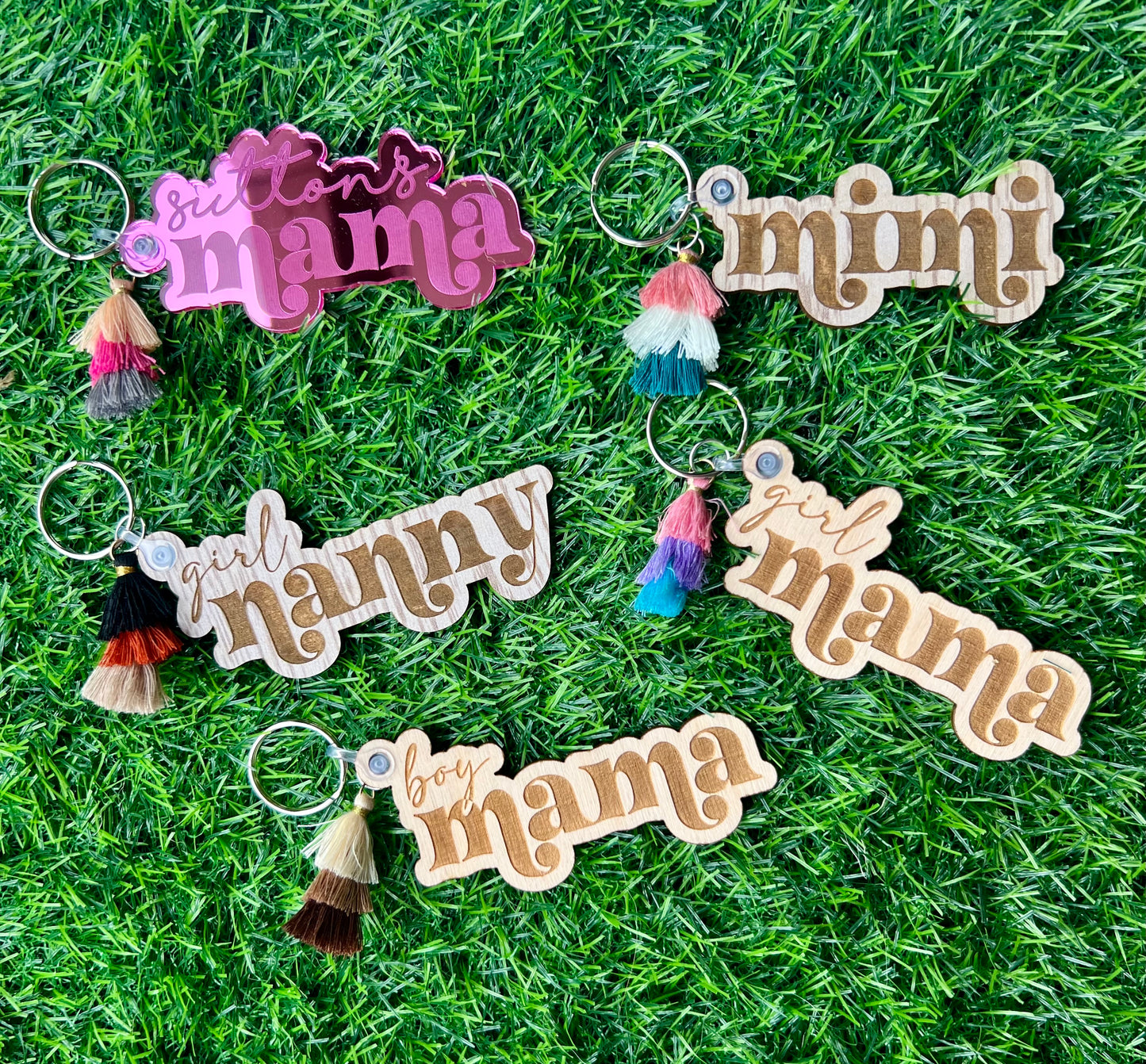 Letter Magic Engraved Keychain