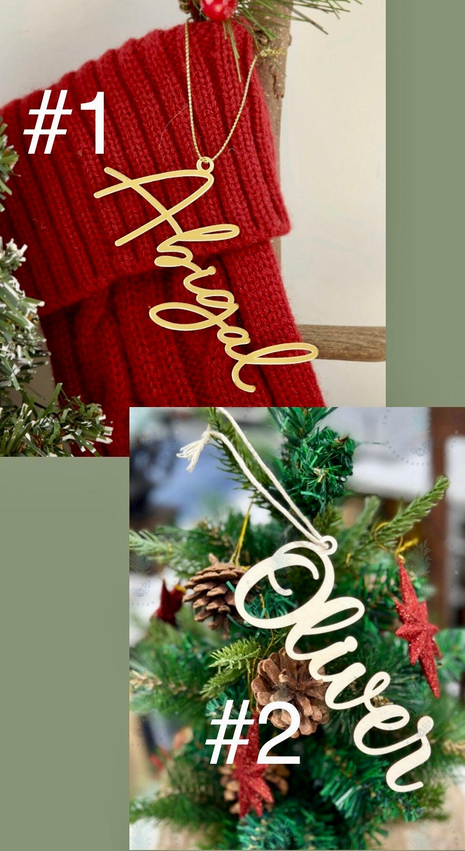 Custom Stocking Tags