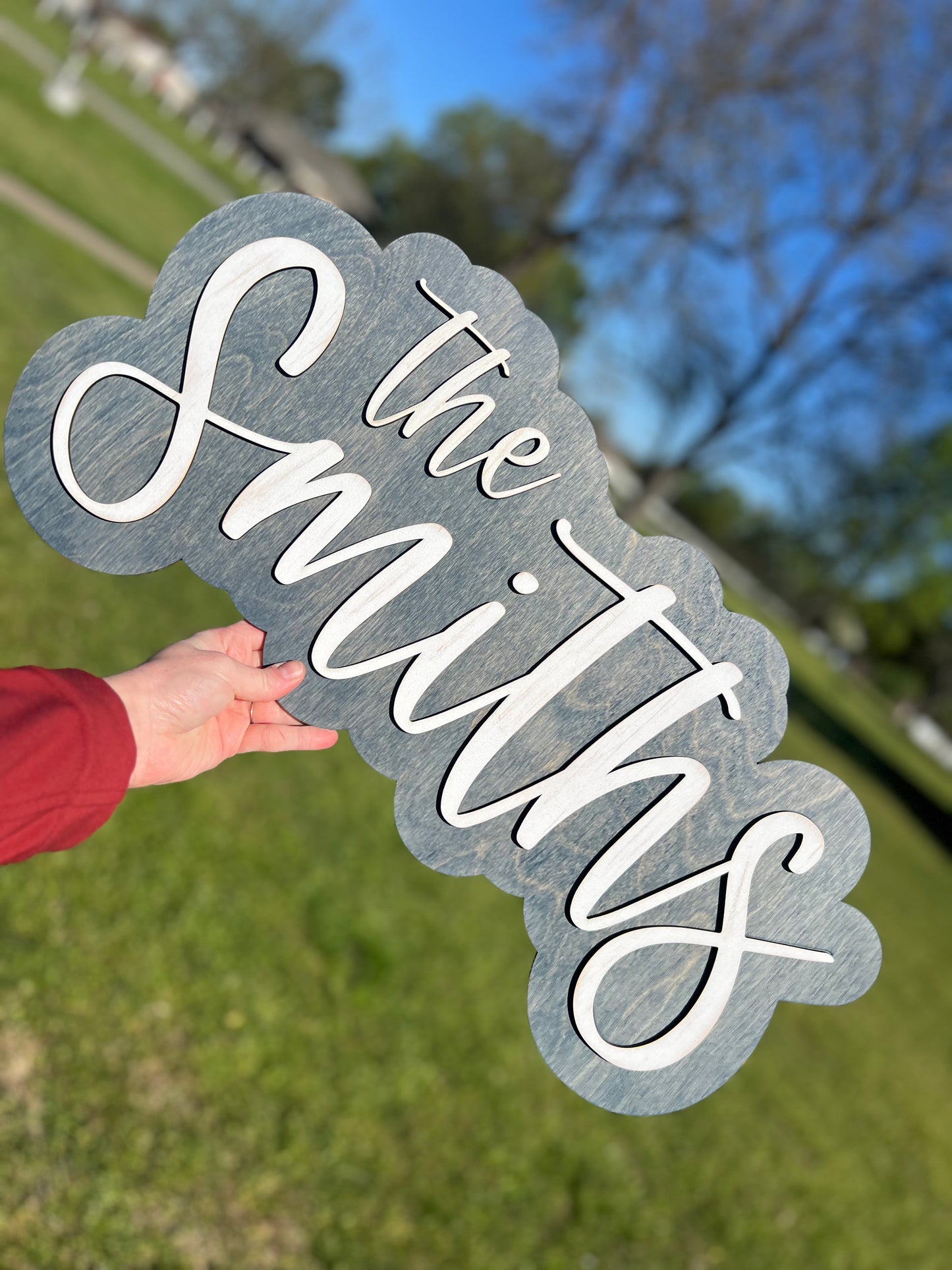 Double Layer Name Sign