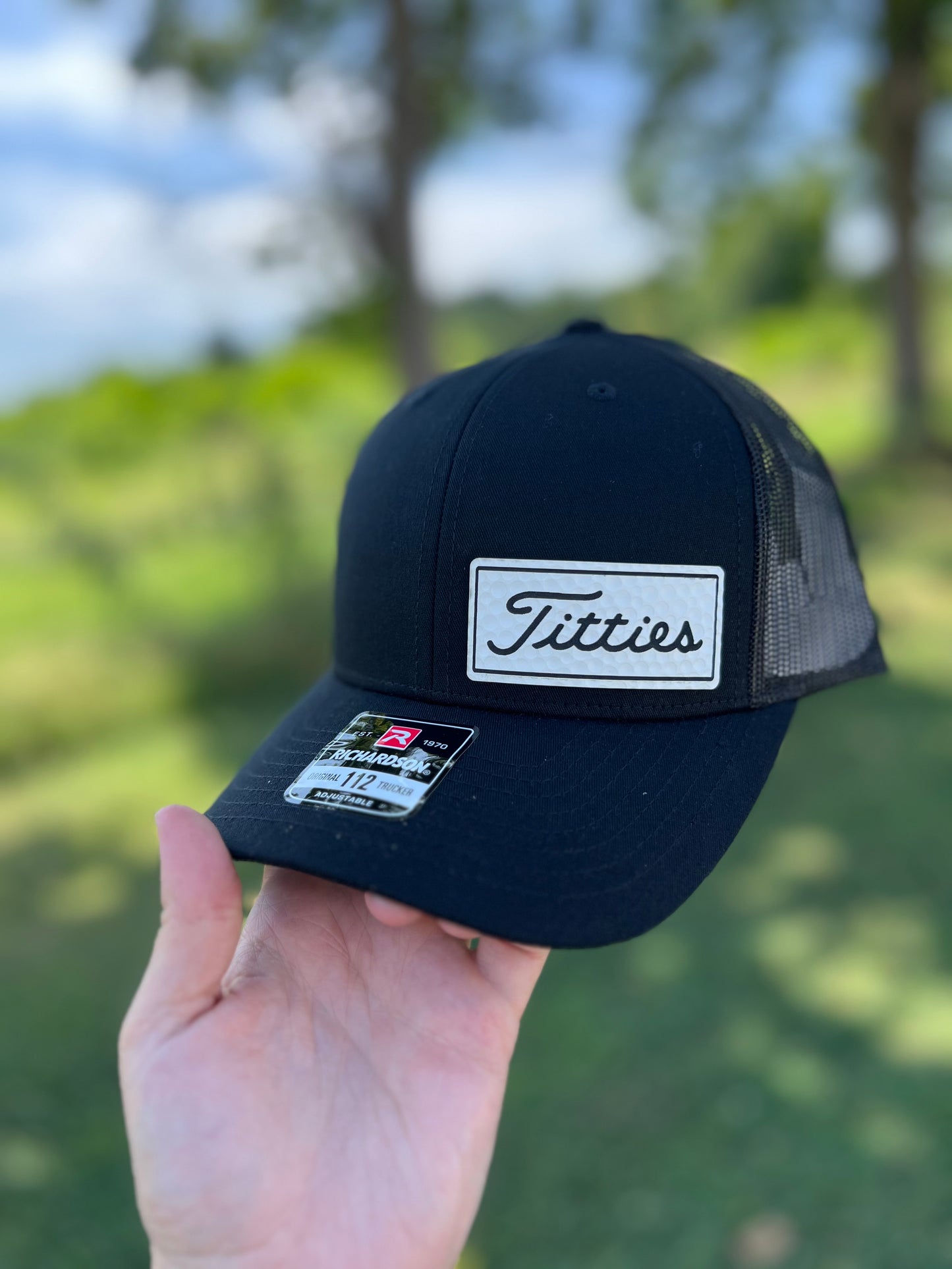 Golf Ball Texture Patch Hat