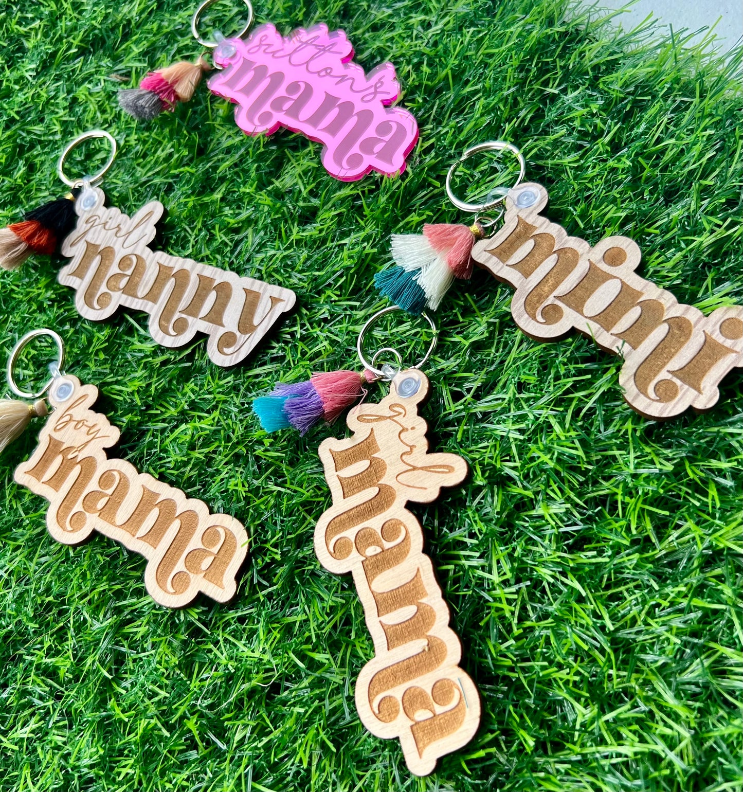Letter Magic Engraved Keychain