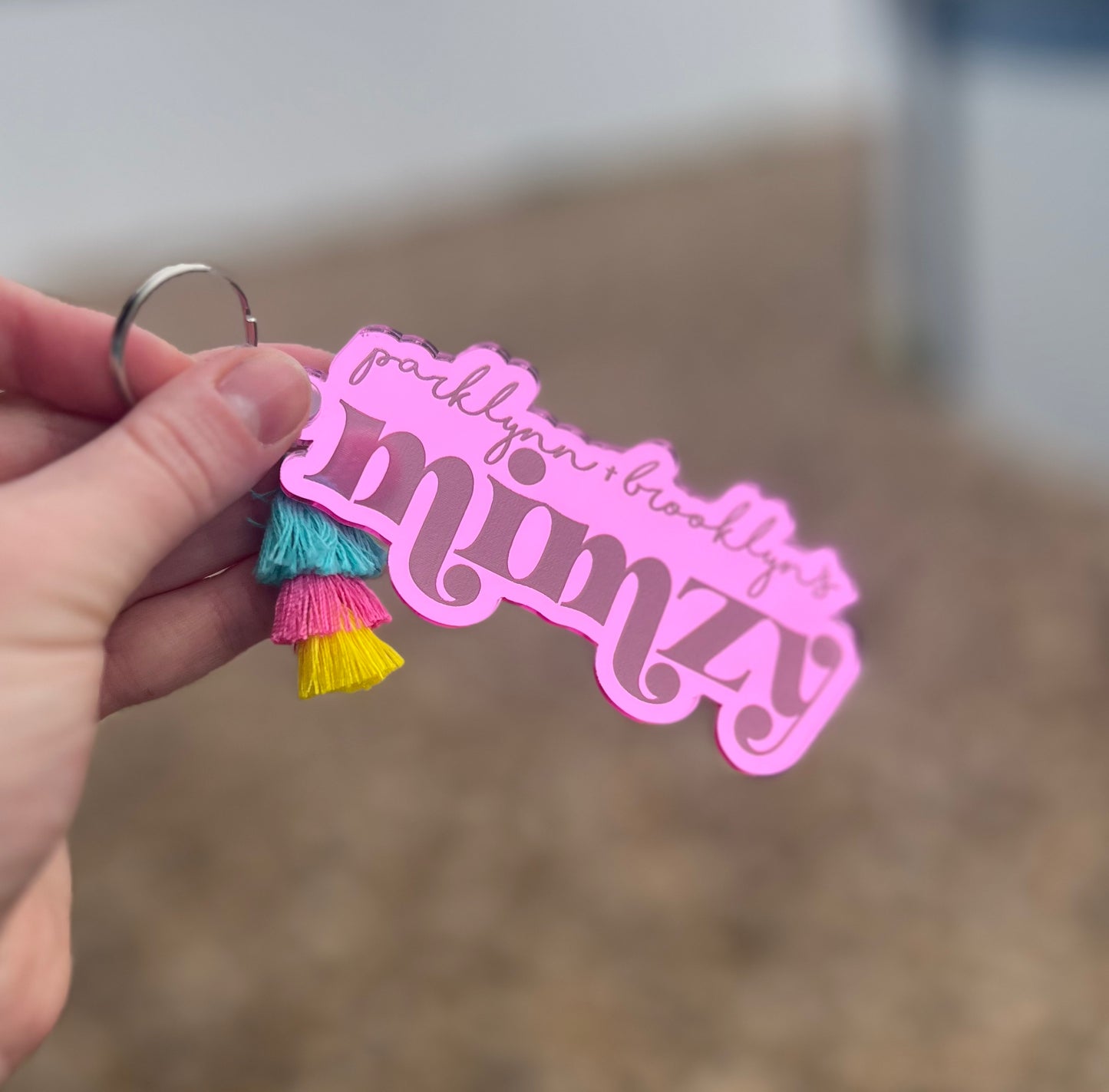 Letter Magic Engraved Keychain