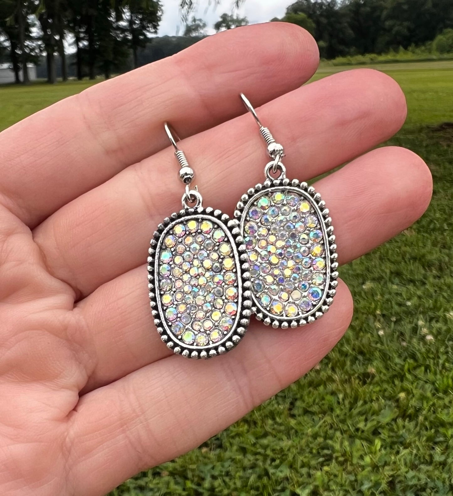 Rhinestone Dangle Earrings
