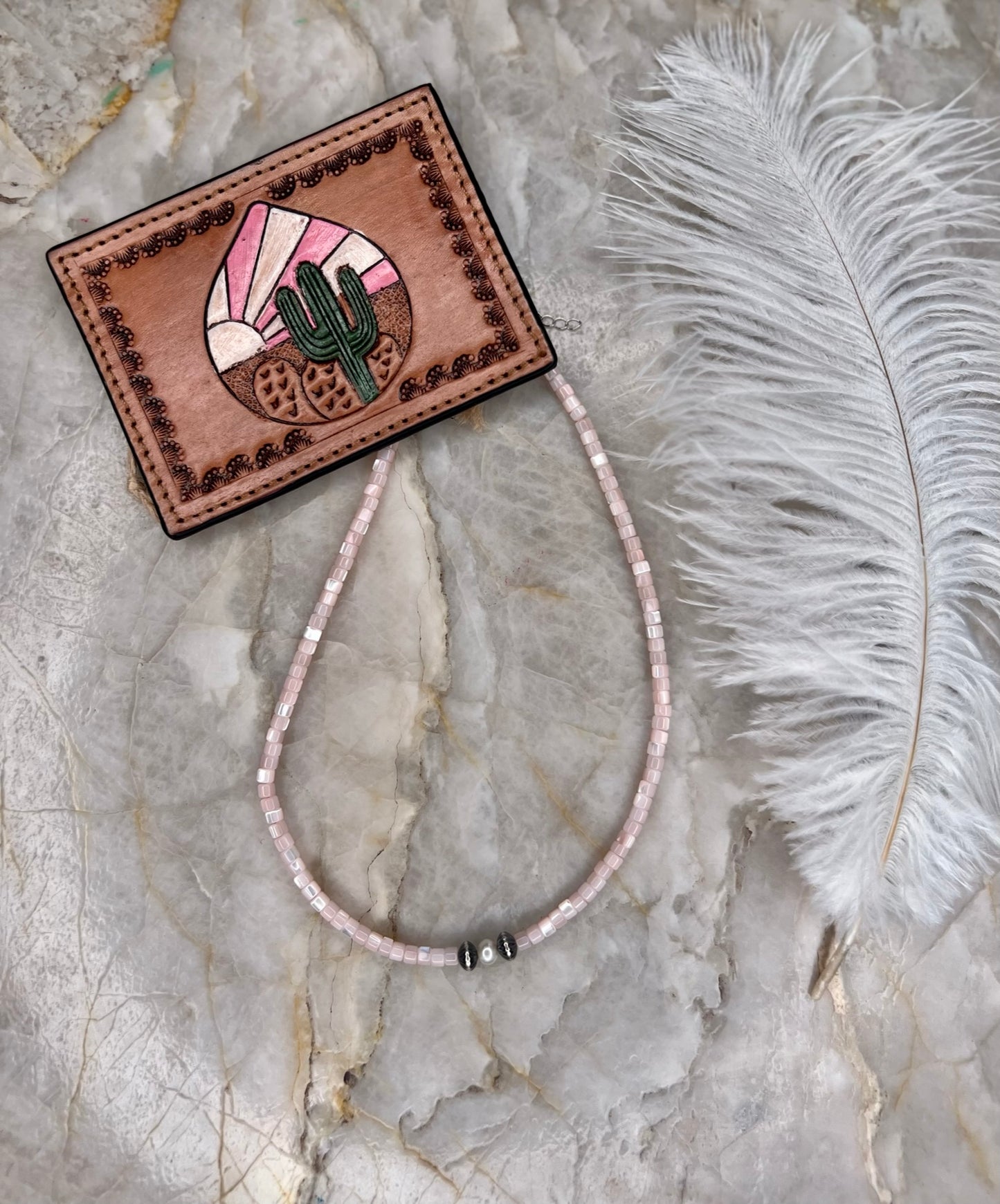 Pink Shell Choker