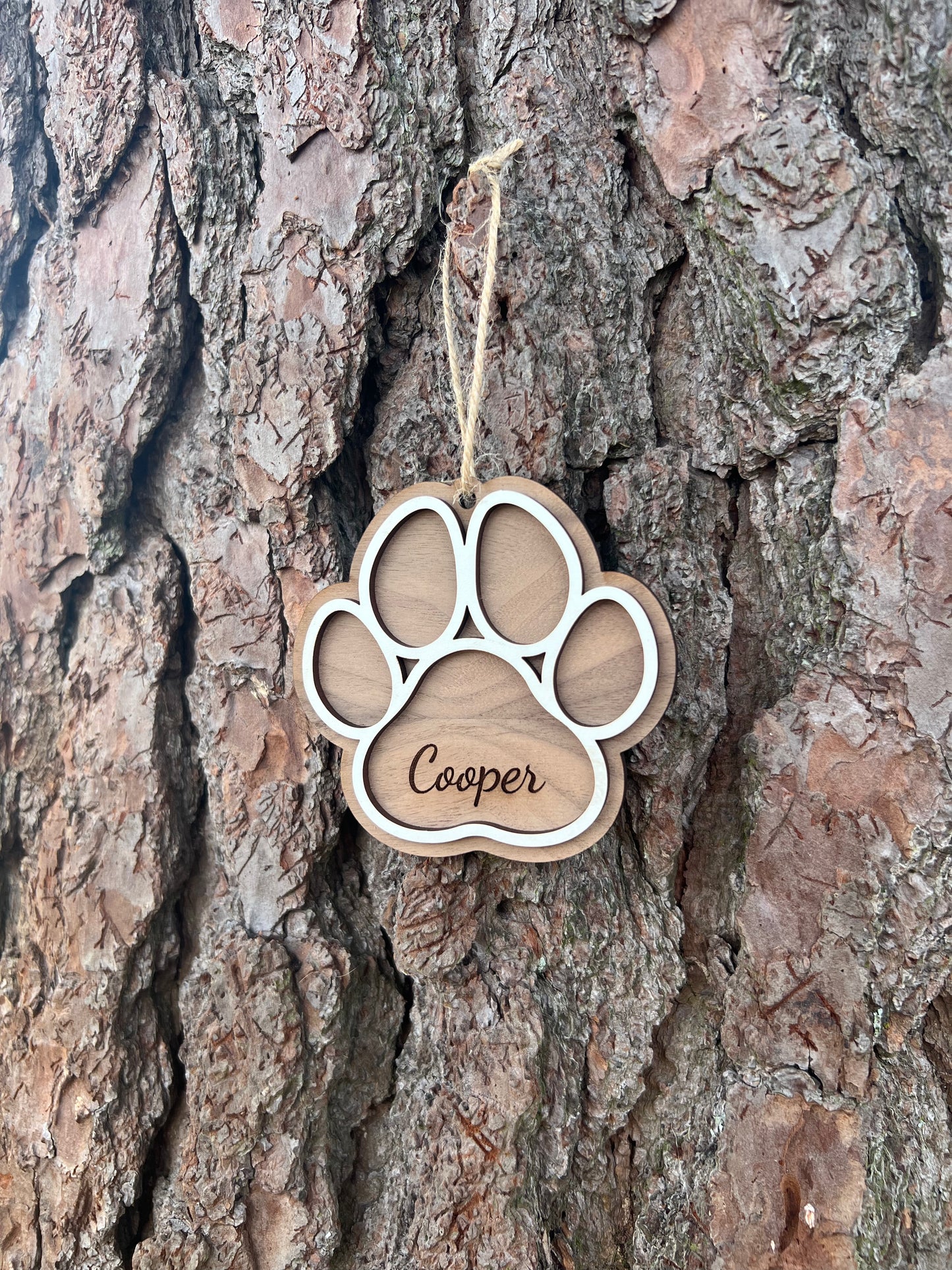 Paw Print Ornament