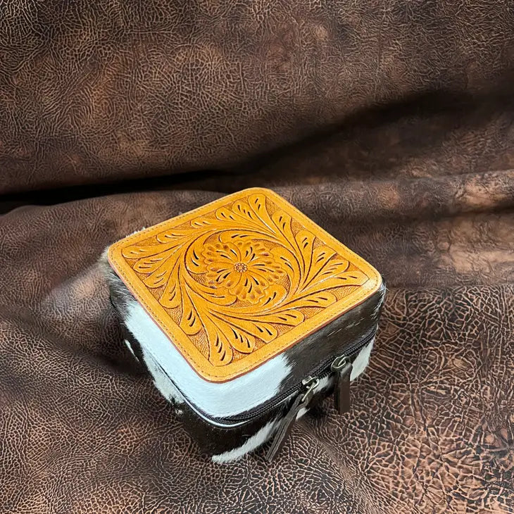 Tooled Cowhide Jewelry Boxes