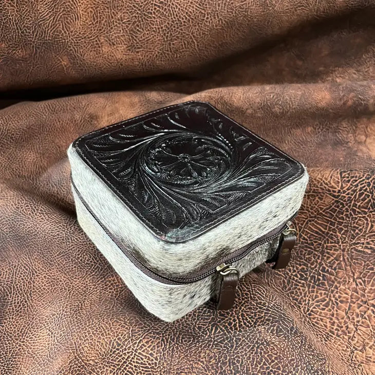 Tooled Cowhide Jewelry Boxes