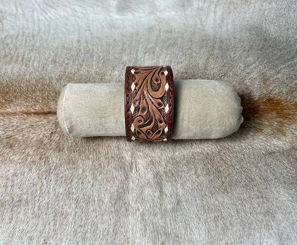 Tooled Leather Bracelet