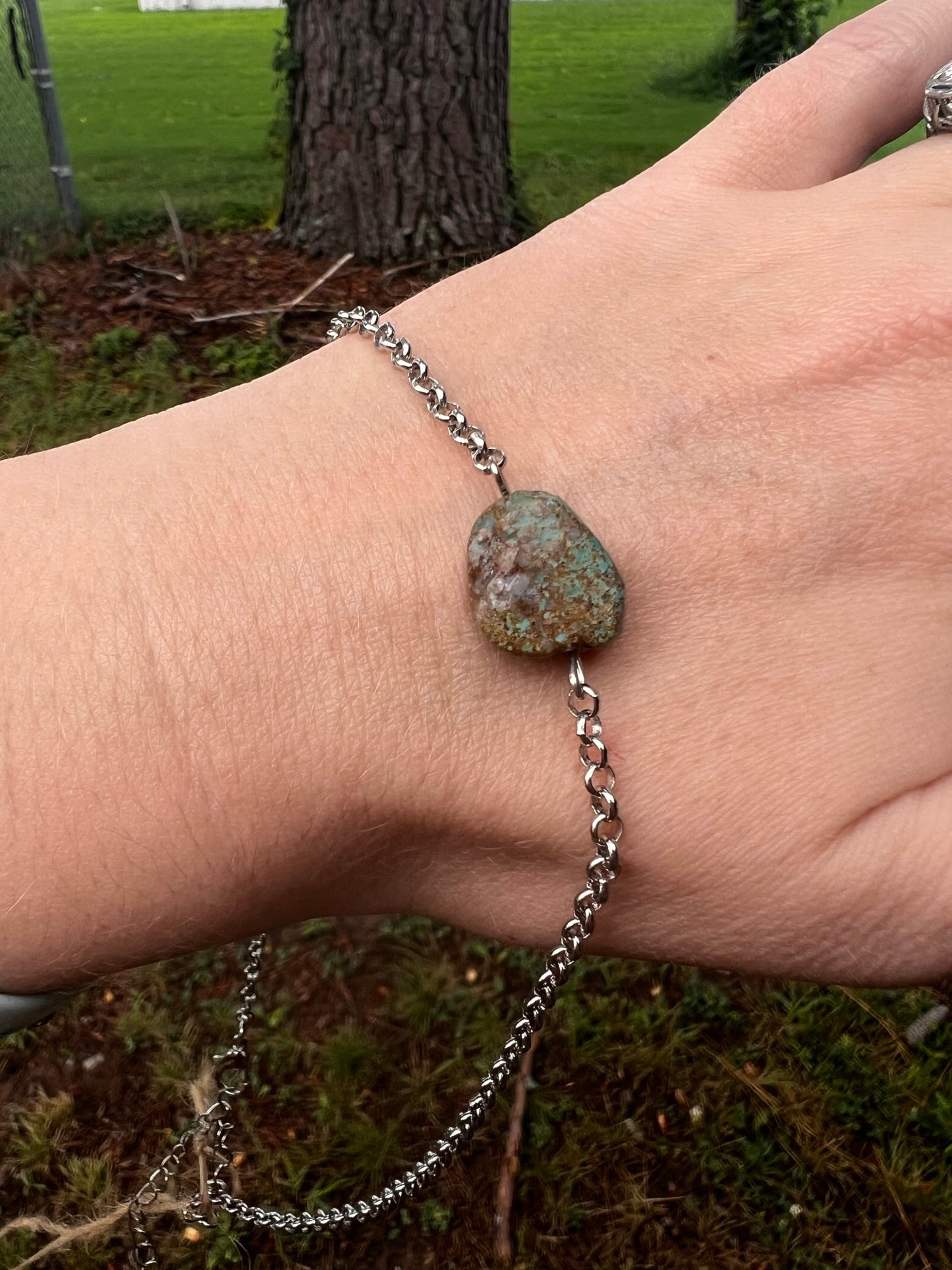Genuine Turquoise Slab Choker
