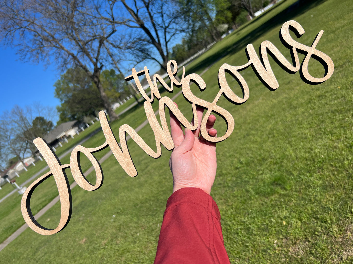 Single Layer Name Sign