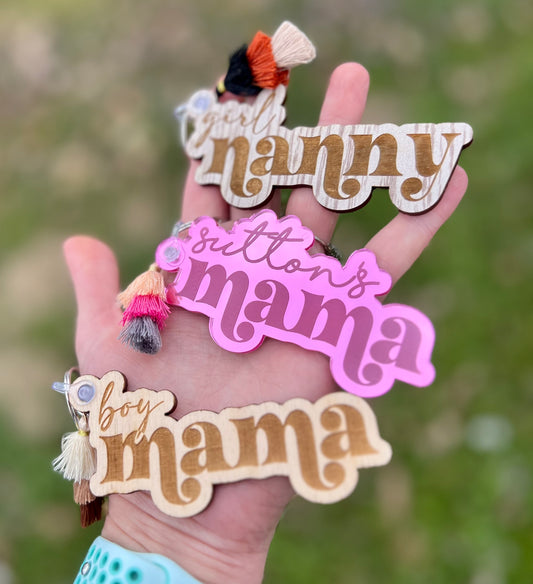 Letter Magic Engraved Keychain
