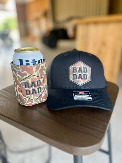 Camo Leather Hat and Koozie