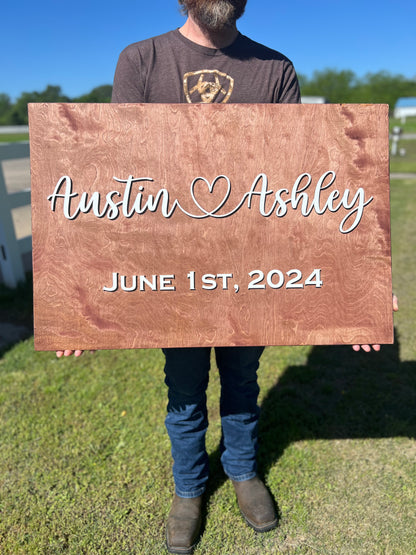 Custom Wedding Sign