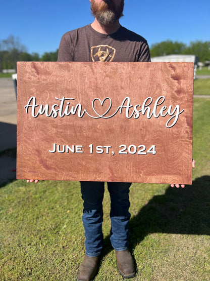 Custom Wedding Sign