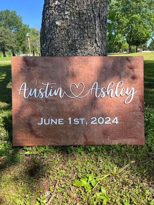 Custom Wedding Sign