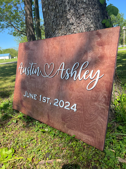 Custom Wedding Sign