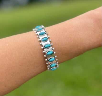 Faux Turquoise Cuff