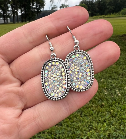 Rhinestone Dangle Earrings