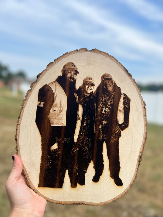 Custom Photo Wood Burning