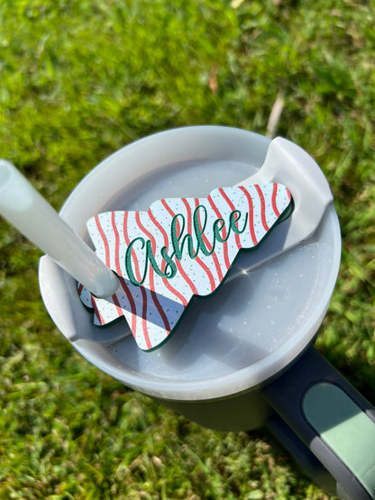 Christmas Tree Cake Cup Topper