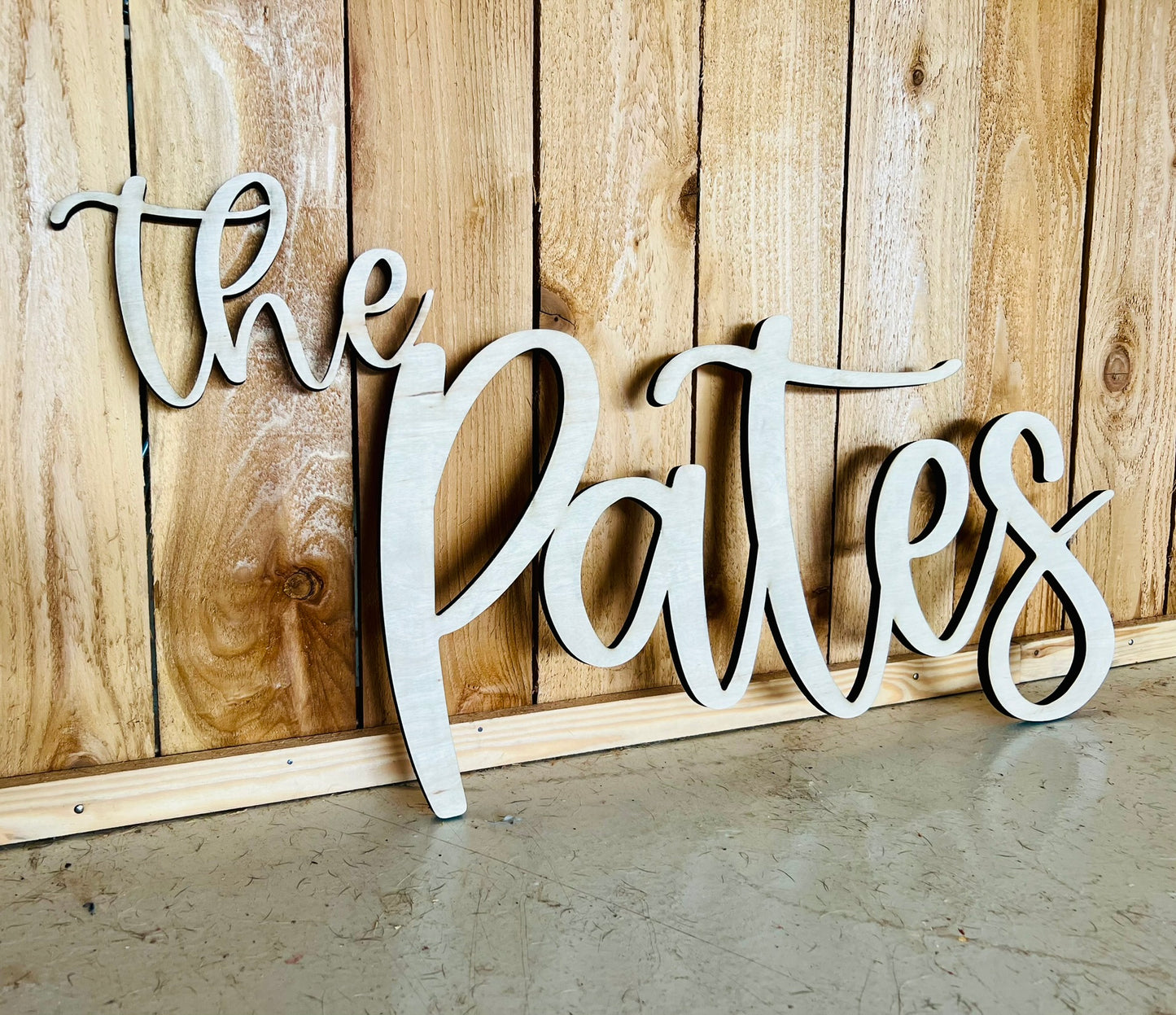 Single Layer Name Sign