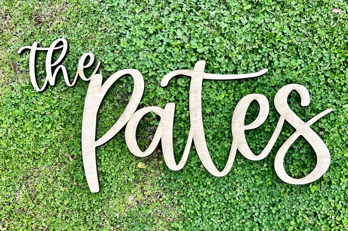 Single Layer Name Sign