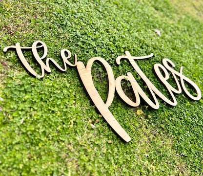 Single Layer Name Sign