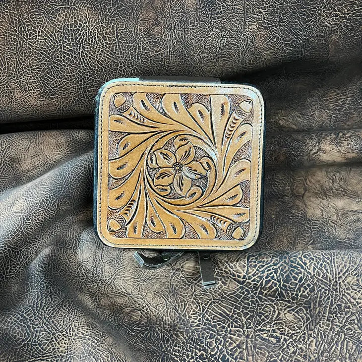 Tooled Cowhide Jewelry Boxes