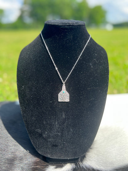 Cattle Tag Necklace