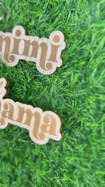 Letter Magic Engraved Keychain