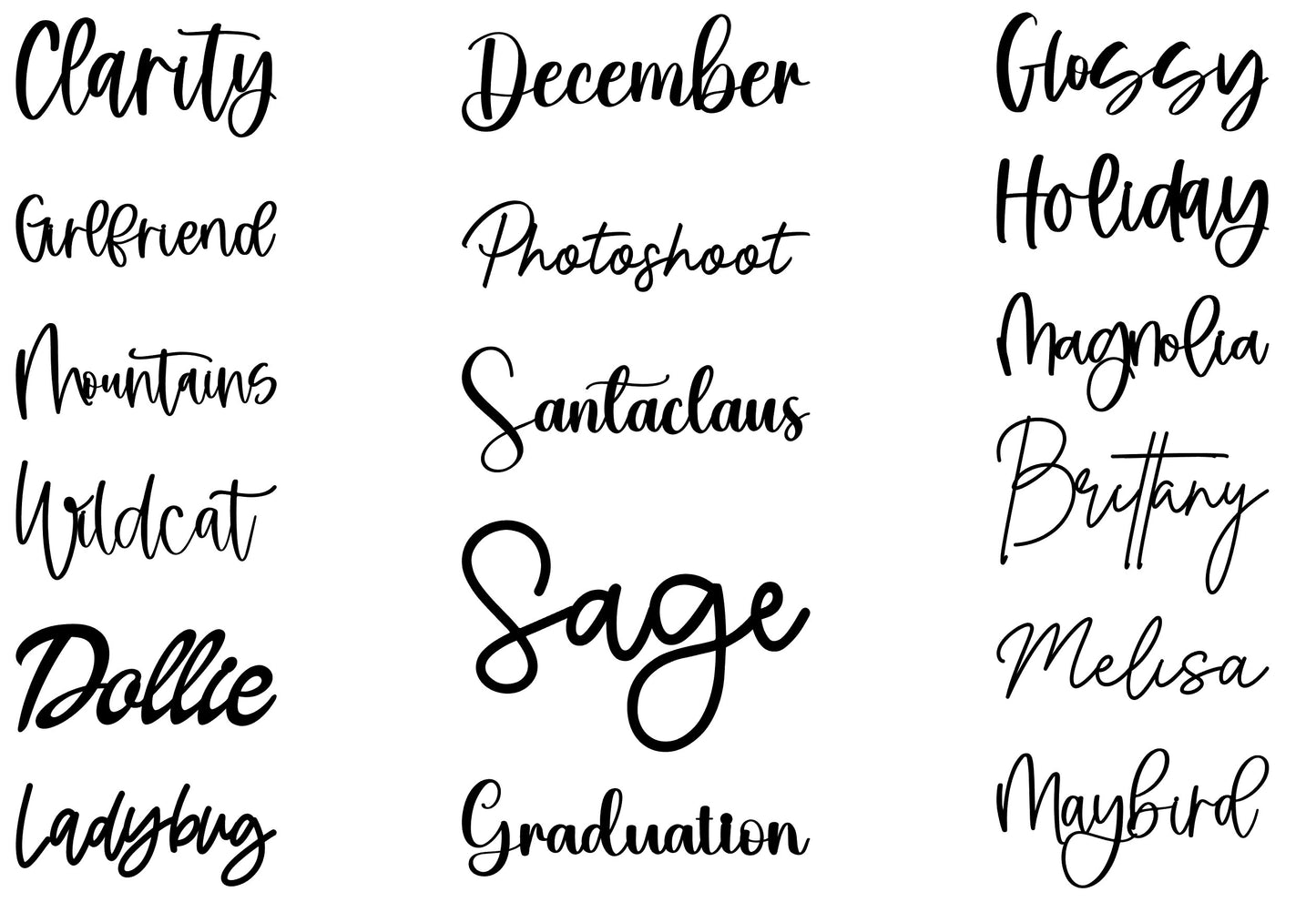 Single Layer Name Sign